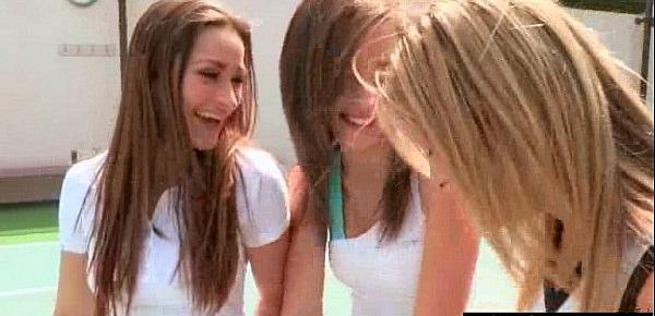  Teen Lez Girls (Dani Daniels & Malena Morgan & Lia Lor) Make Love In Front Of Cam clip-13